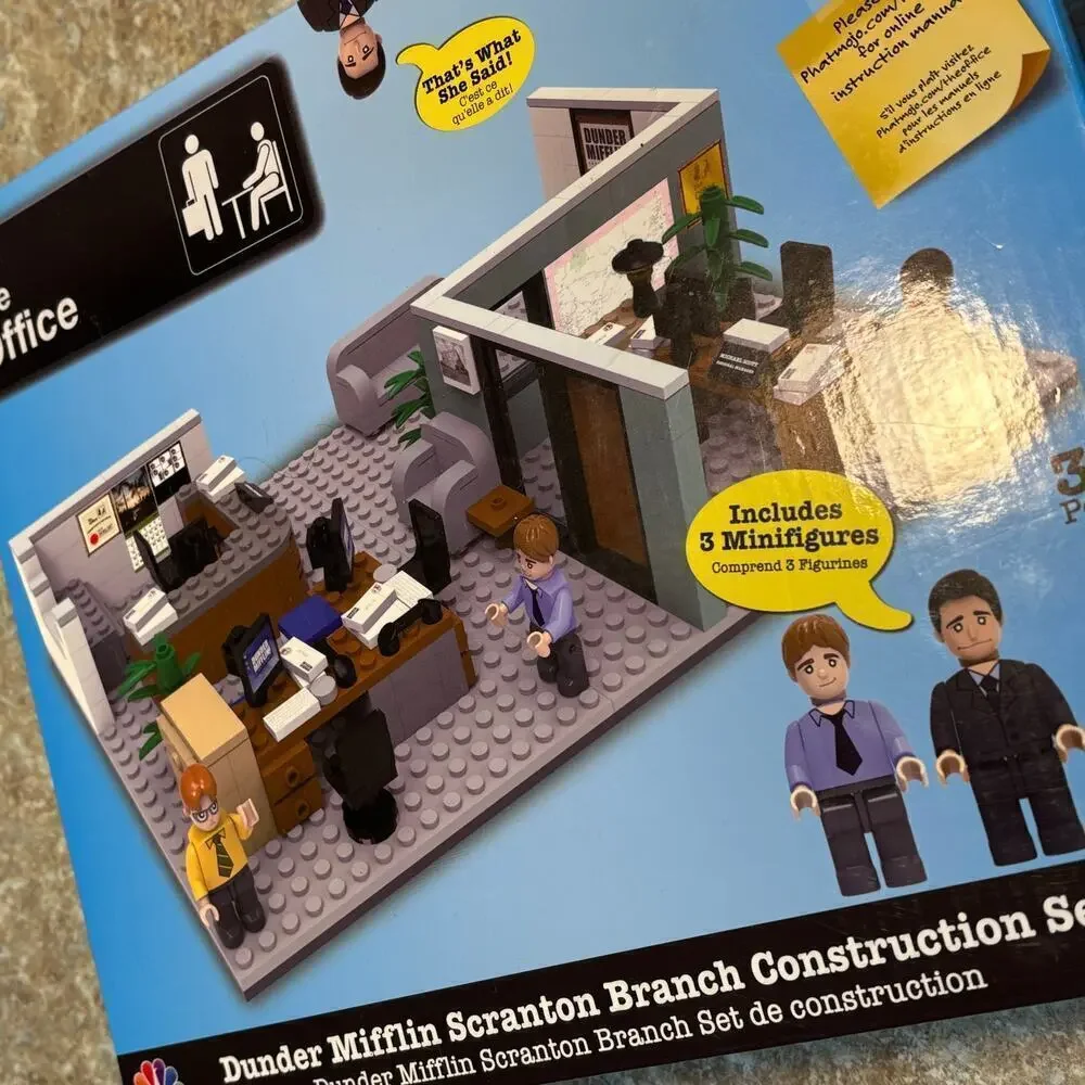 The Office Dunder Mifflin Scranton Branch Construction Building Block Set New